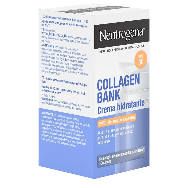 Neutrogena Collagen Bank feuchtigkeitsspendende Gesichtscreme Spf30, 50 ml