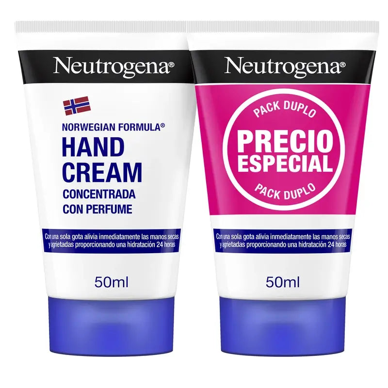 Neutrogena Konzentrierte reparierende Handcreme mit Duft, 2 X 50 ml
