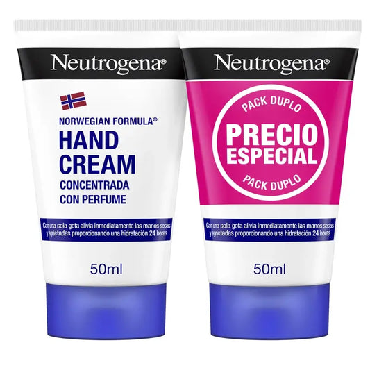 Neutrogena Konzentrierte reparierende Handcreme mit Duft, 2 X 50 ml