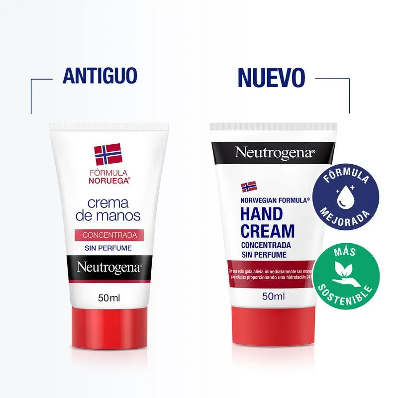 Neutrogena Parfümfreie konzentrierte Reparatur-Handcreme, 50 ml