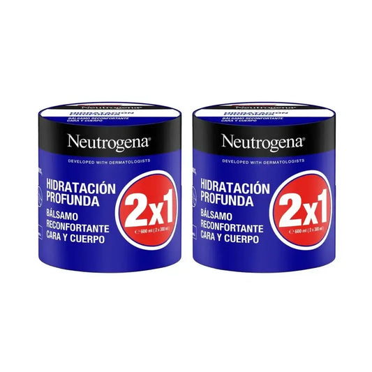 Neutrogena feuchtigkeitsspendende Gesicht & Körper trösten Feuchtigkeitscreme Pack, 2X2X300 Ml