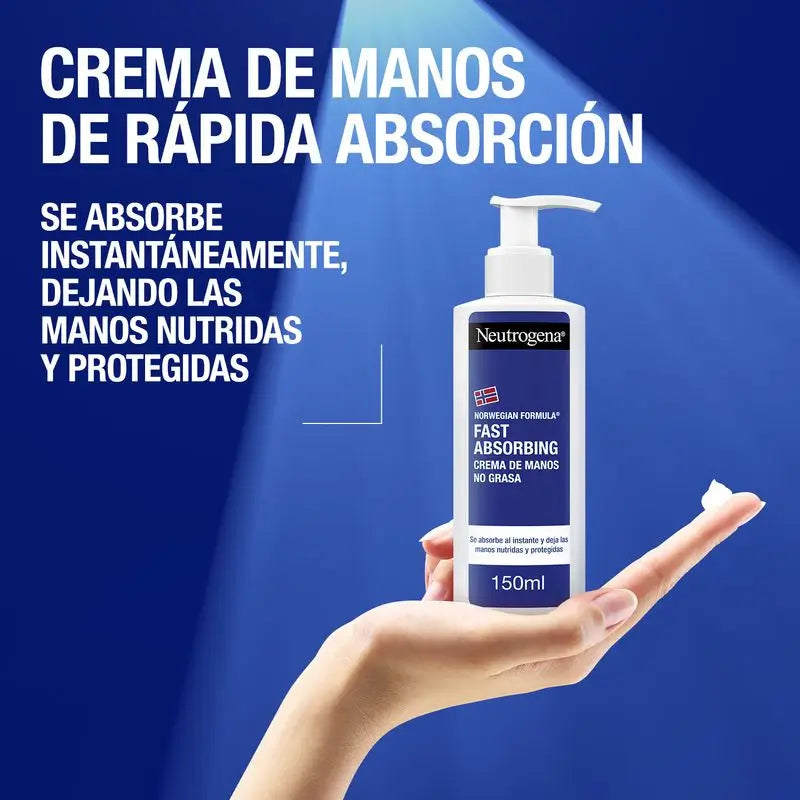 Neutrogena Schnell einziehende Handcreme Leichte Textur, 150 ml