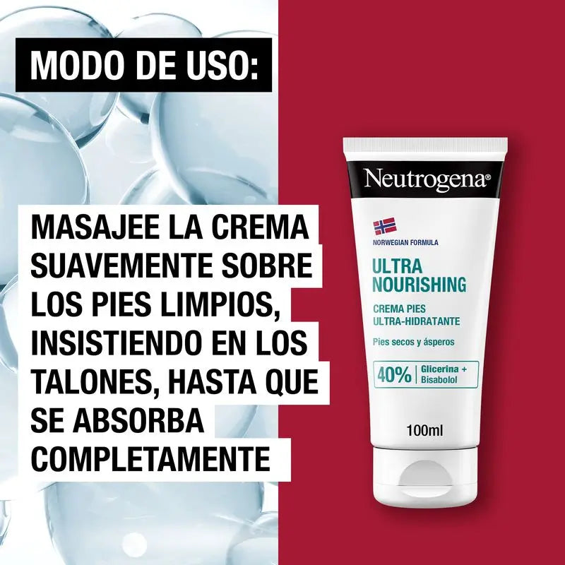 Neutrogena Ultra Moisturising Foot Cream Trockene & raue Füße, 2 X 100 ml Packung