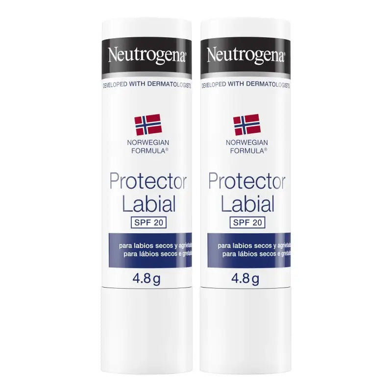 Neutrogena Norwegische Formel Lippenschutz Spf 20, 2 X 4.8 Gr