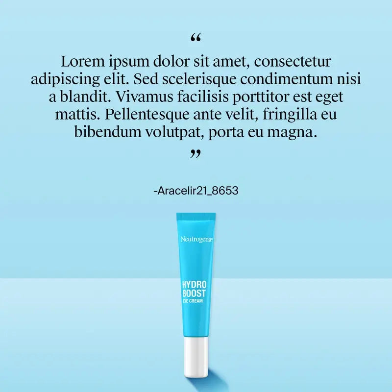 Neutrogena Hydro Boost Augencreme gegen dunkle Augenringe und Tränensäcke, 15 ml