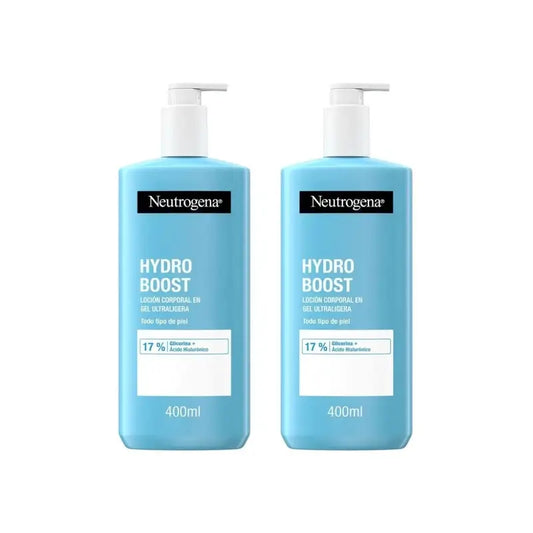 Neutrogena Hydro-Boost-Ultra-Licht feuchtigkeitsspendende Körper-Gel-Creme, 2X400 Ml
