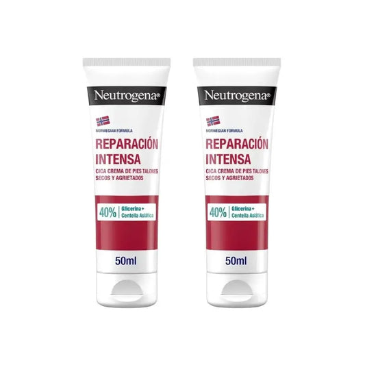 Neutrogena Intensive Reparatur Cica rissige Ferse Fußcreme, 2X50 Ml