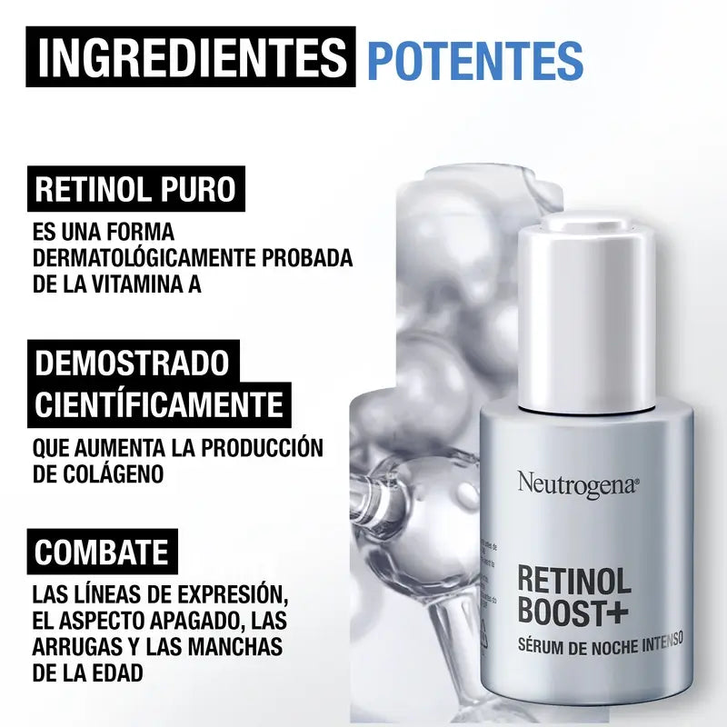 Neutrogena Retinol Boost Intensives Anti-Falten Gesichtsserum 0,23% Retinol, 2X30 Ml