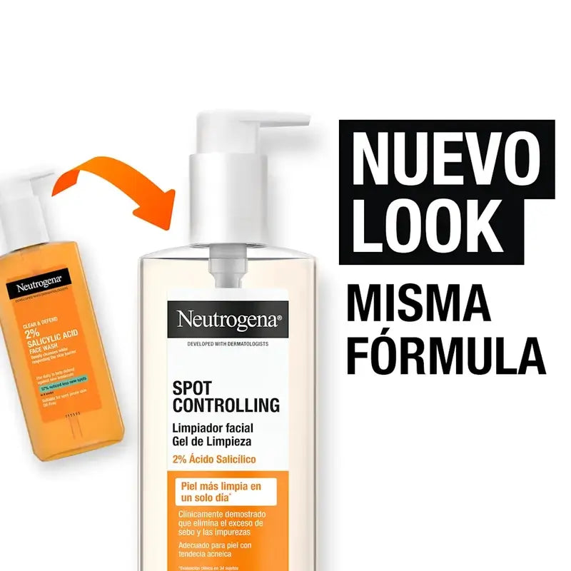 Neutrogena Spot Controlling Gesichtsreinigungsgel, 200 ml