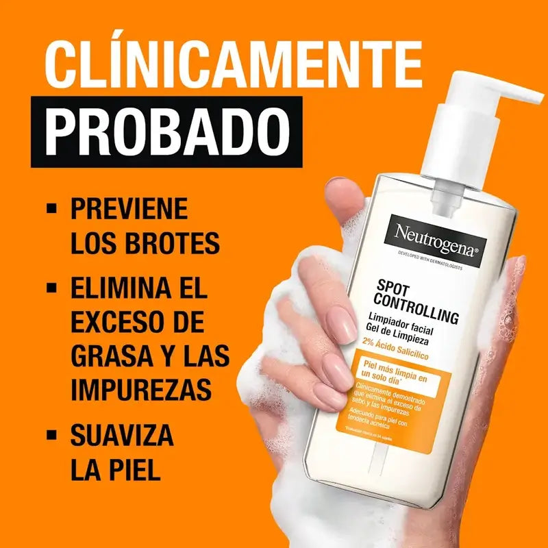 Neutrogena Spot Controlling Gesichtsreinigungsgel, 200 ml