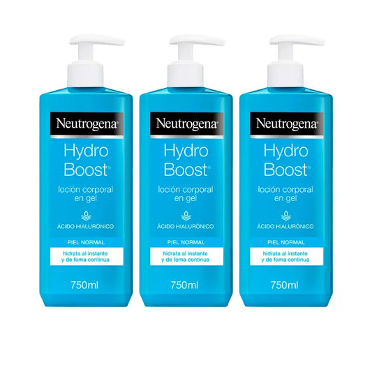 Neutrogena Triplo Hydro Boost feuchtigkeitsspendende Körperlotion Gel, 3x750 ml