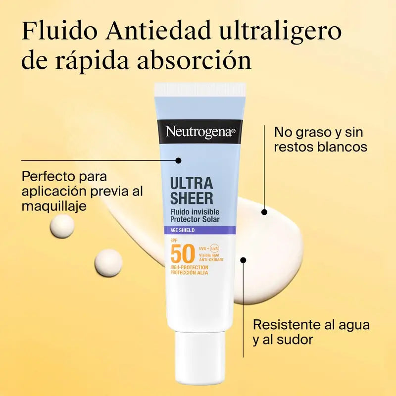 Neutrogena Ultra Sheer Unsichtbares Anti-Aging Fluid Spf50, 50 ml