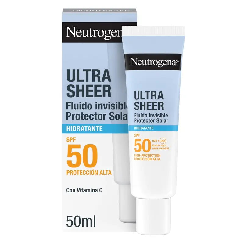 Neutrogena Ultra Sheer unsichtbare feuchtigkeitsspendende Flüssigkeit Spf50, 50 ml