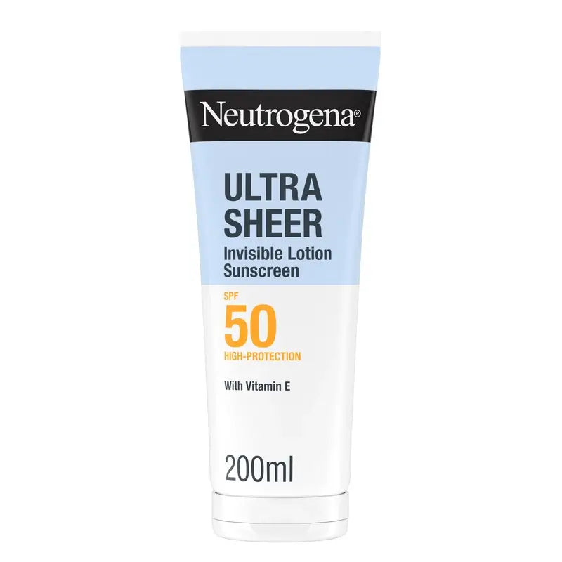 Neutrogena Ultra Sheer feuchtigkeitsspendende unsichtbare Lotion Spf50, 200 ml