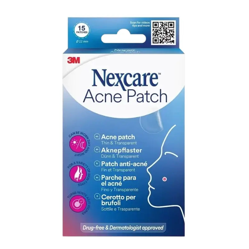 Nexcare Akne-Pflaster 12mm, 15 Stück.