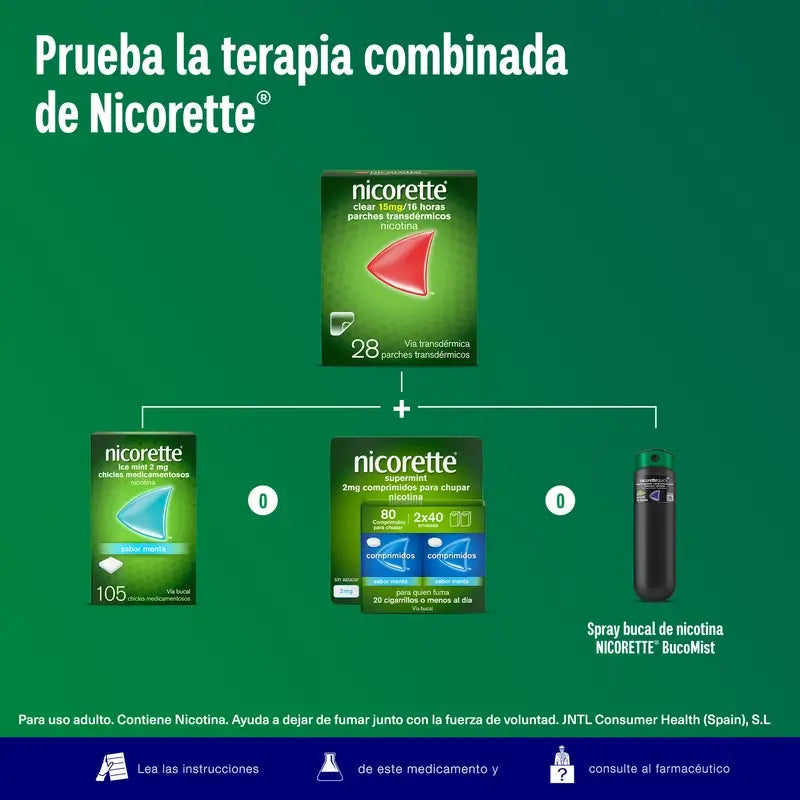 Nicorette® Clear 10mg/16 Stunden 14 Transdermale Pflaster