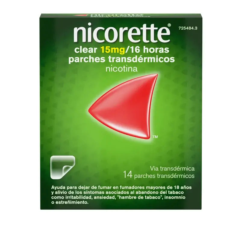 Nicorette Clear 15 mg/16 Stunden, 14 transdermale Pflaster