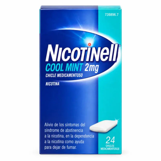 Nicotinell Cool Mint 2 mg 24 Medizinische Kaugummis