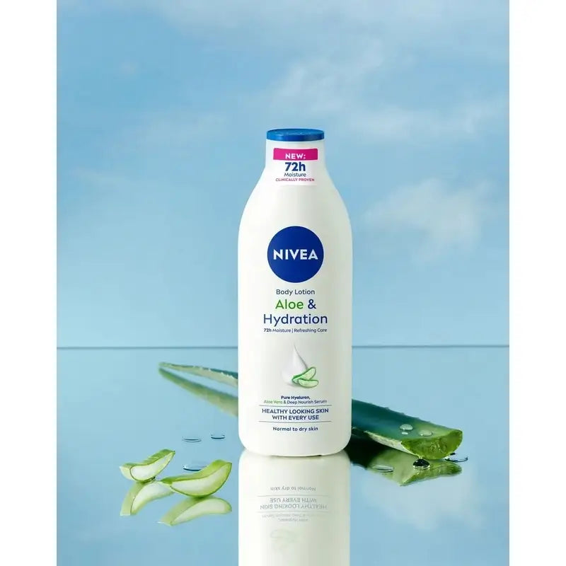 NIVEA Körperlotion Feuchtigkeitslotion & Aloe Vera, 400 ml