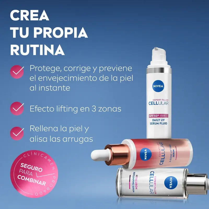 Nivea Cellular Expert Filler Tägliches Uv Fluid Serum Spf50+ 30Ml