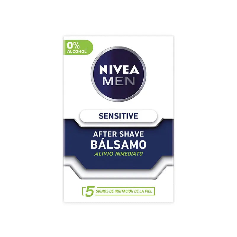 Nivea Men After Shave Sensitive Balsam 0% Alkohol Flasche, 100 ml