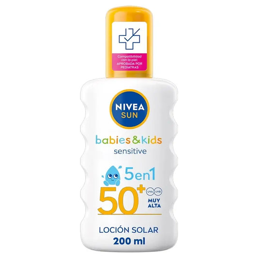 Nivea Sun Babys & Kinder Sensitive Sun Spray Kinder Spf50+ 200Ml