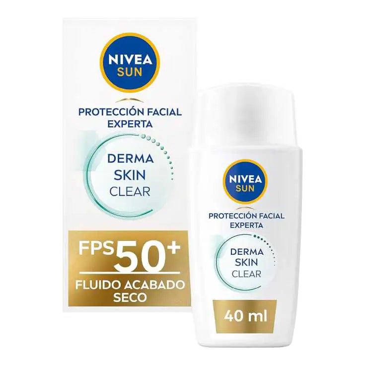 Nivea Sun Derma Skin Gesichtssonnenschutz Fluid Fp50+, 40 ml