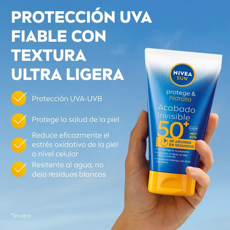 Nivea Sonne schützen & befeuchten Unsichtbares Finish Sonnenlotion Spf50+ 150Ml