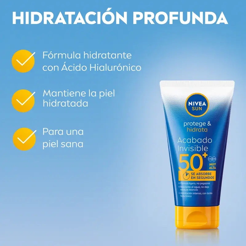 Nivea Sonne schützen & befeuchten Unsichtbares Finish Sonnenlotion Spf50+ 150Ml