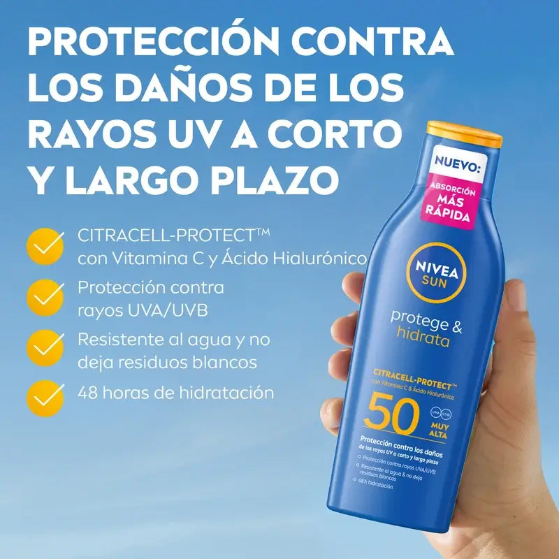 Nivea Sun Protect & Feuchtigkeitsspendende Sonnenlotion Spf50+ 200Ml