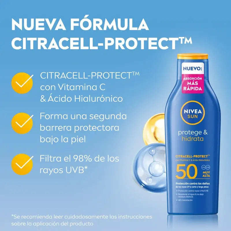 Nivea Sun Protect & Feuchtigkeitsspendende Sonnenlotion Spf50+ 200Ml