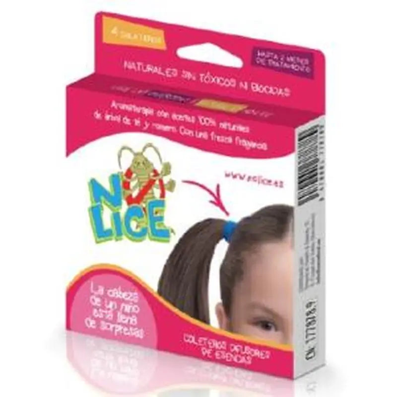 No Lice No Lice Anti-Lice Headband Pink/Blue 4pcs.
