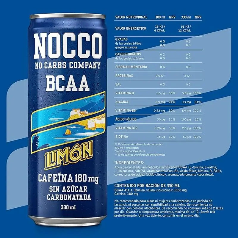 Nocco Bcaa Zitrone Von Der Sonne, 330 ml