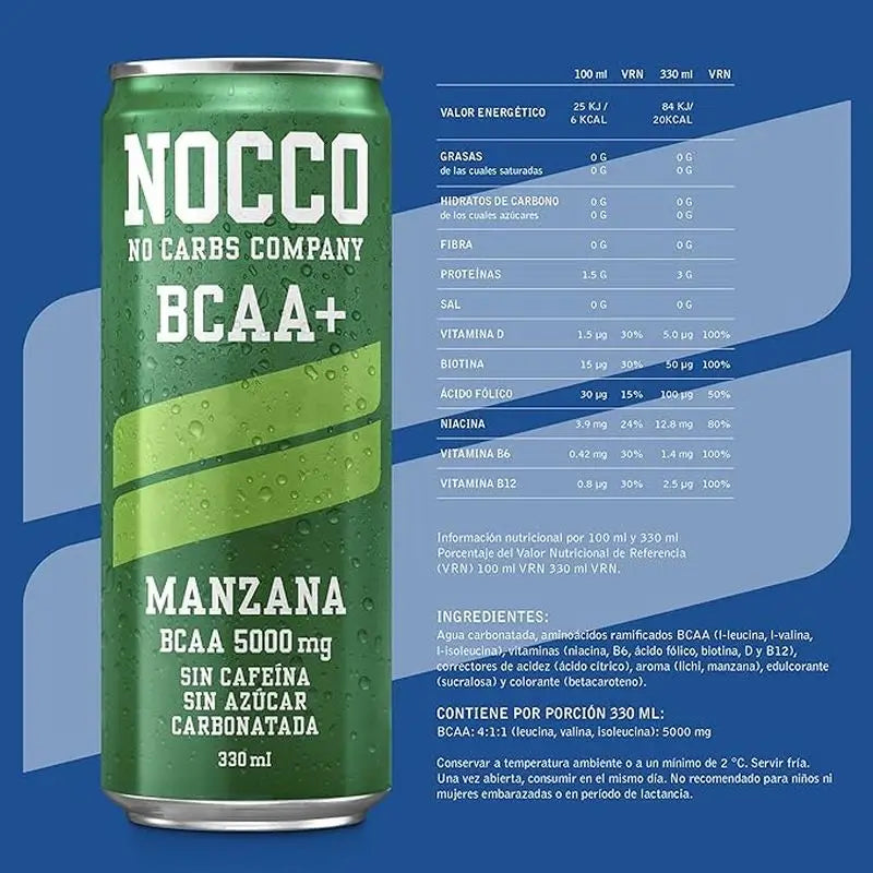 Nocco Bcaa+ Apfel, 330 ml