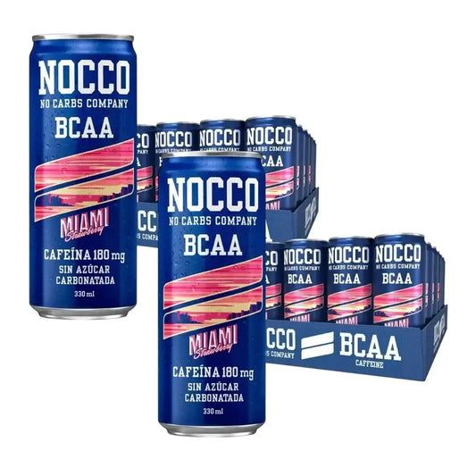 Nocco Pack Bcaa Miami Erdbeere, 24 Einheiten X 330 Ml