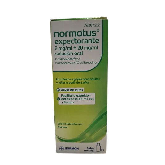 Normotus Expectorant 2 mg/ml + 20 mg/ml Lösung zum Einnehmen 1 Flasche, 200 ml