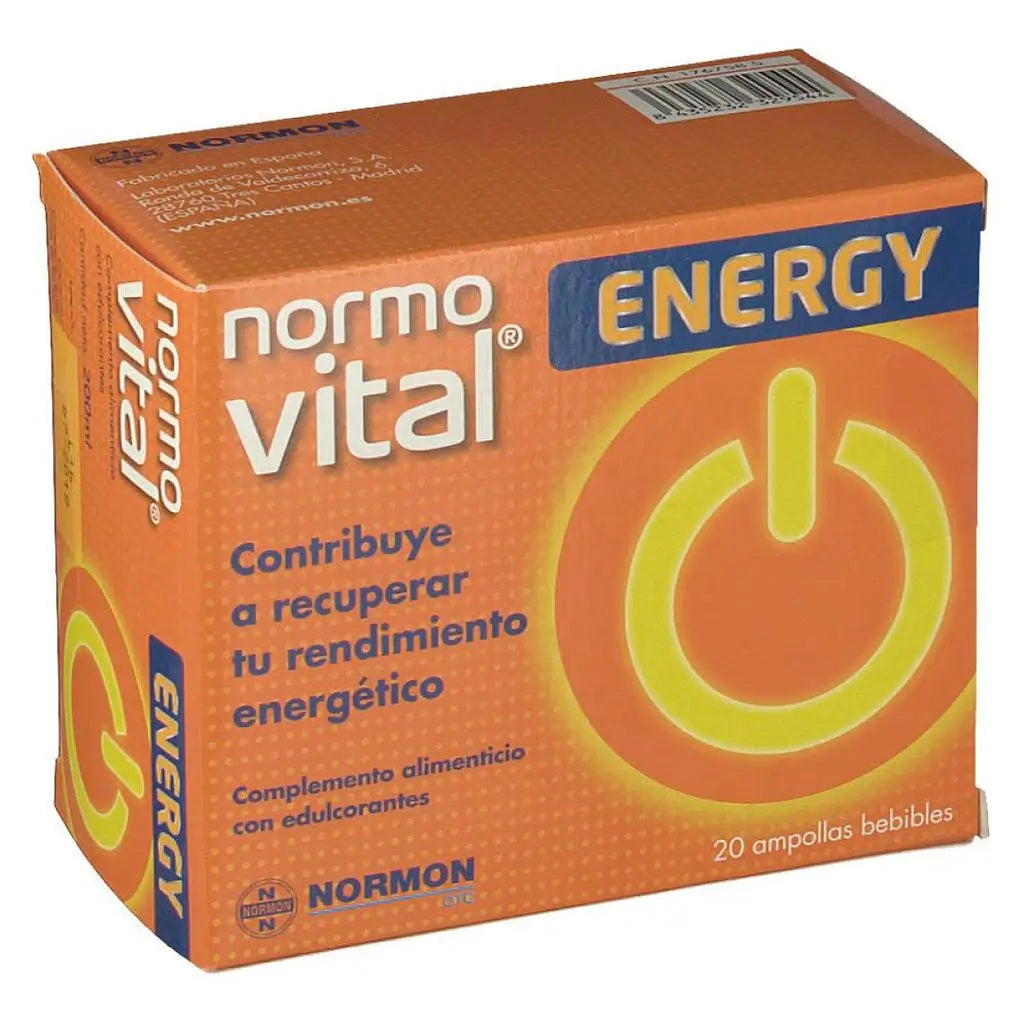 Normovital Energy Vitamins C and B3, 20 Ampoules