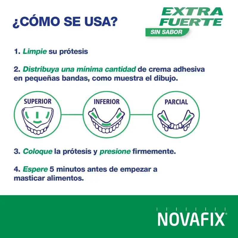 Novafix Extra Strong Flavourless Denture Bonding Cream 45 g
