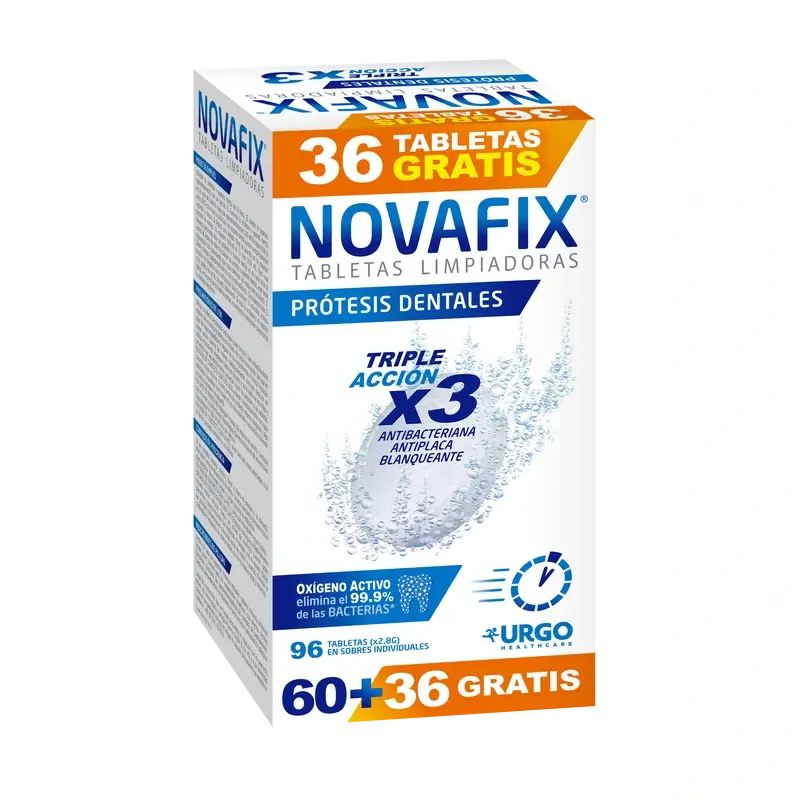 Novafix Triple Action Reinigungstabletten, 96 Einheiten