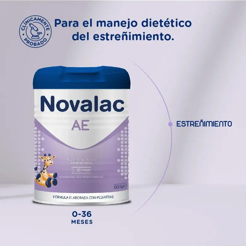 Novalac Ae Säuglingsmilch 0-36 Monate, gegen Verstopfung, 800 g