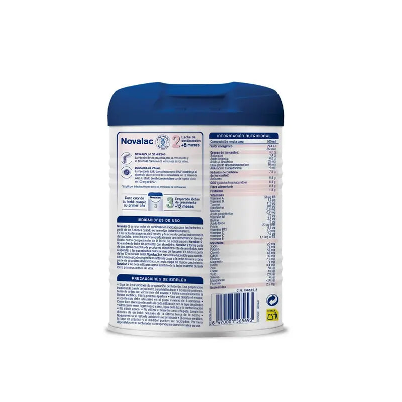 Novalac 2 Milch für die Fütterung, 3X800 Gr Packung