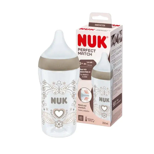 Nuk Biberon Perfect Match Pp Silikon 0-6M Flow M Herz , 260 ml
