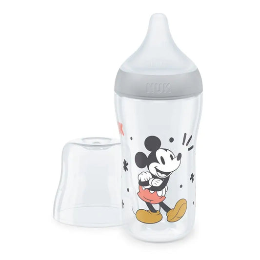 Nuk Perfect Match Pp Silikon Babyflasche 0-6M M-Flow Mickey Mouse Grau , 260 ml