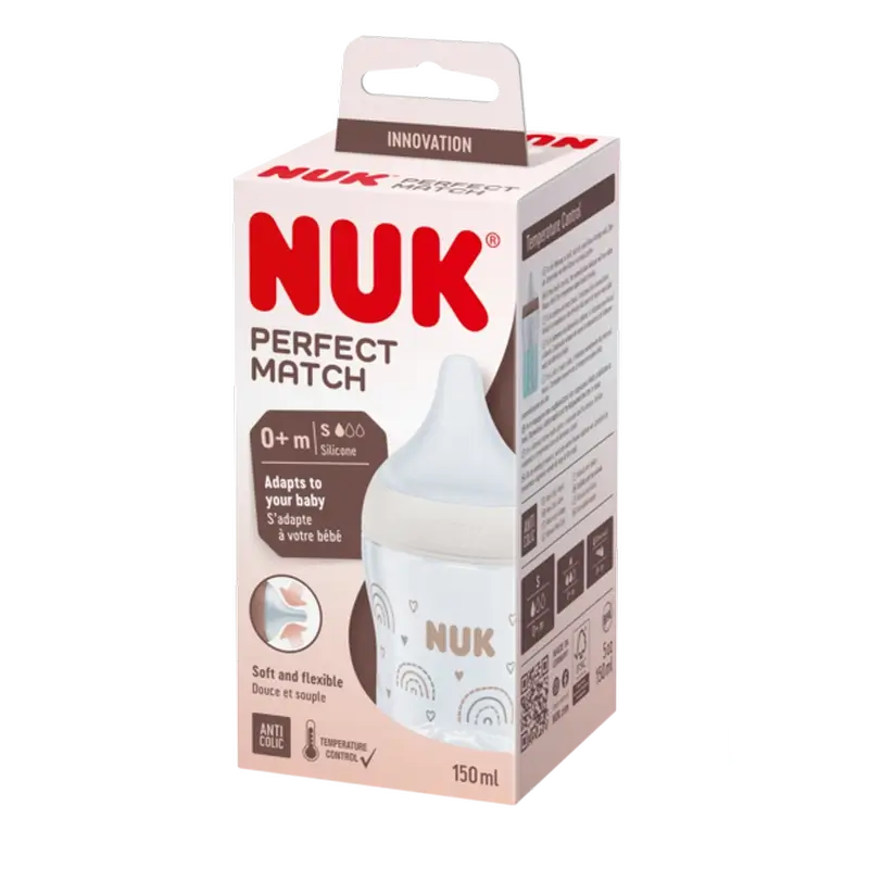 NUK Perfect Match-Flasche „Schaf“ 150 ml S 0M+