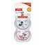 Nuk Space Mickey Mouse Schnuller rot T1 0-6M Silikon, 2 Einheiten