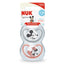 Nuk Space Mickey Mouse Schnuller rot T2 6-18M Silikon, 2 Einheiten