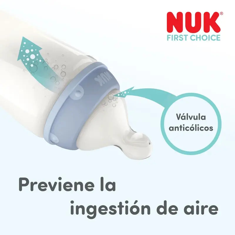 NUK First Choice+ Babyflasche 300 ml, Sauger M, ab 3 Monaten, Koala