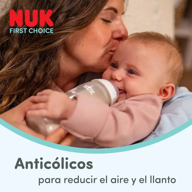NUK First Choice+ Babyflasche 300 ml, Sauger M, ab 3 Monaten, Koala