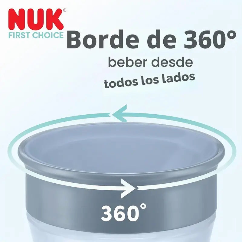 NUK Magic Cup Mickey Mouse Trinklernbecher 230 ml ab 8 Monaten Grau