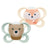 NUK Perfect Match Air Schnuller aus Silikon T0 0–2 Monate Fuchs/Bär, 2 Stück